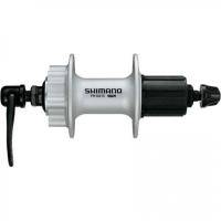 Втулка задняя Shimano M475, 36 отв, 8/9 ск, 6-болт, QR 166мм, сереб.