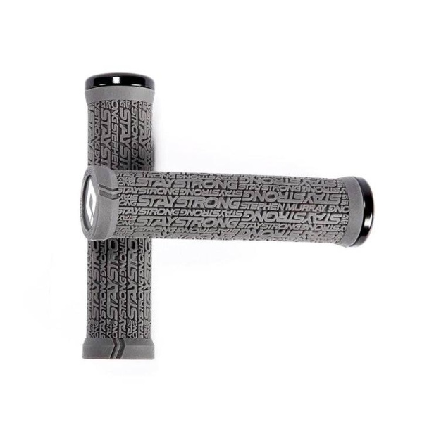 Грипсы BMX Stay Strong x ODI Reactiv Lock On Grips, Grey