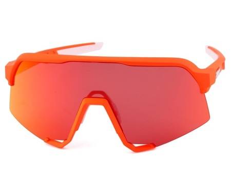 Очки спортивные 100% S3 Soft Tact Neon Orange / HIPER Red Multilayer Mirror Lens