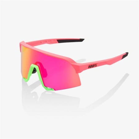 Очки спортивные 100% S3 Matte Washed Out Neon Pink / Purple Multilayer Mirror Lens