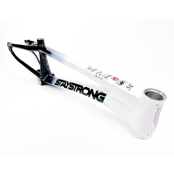 Рама BMX-race StayStrong V5 2024 Disc White-Black PRO XXXXL