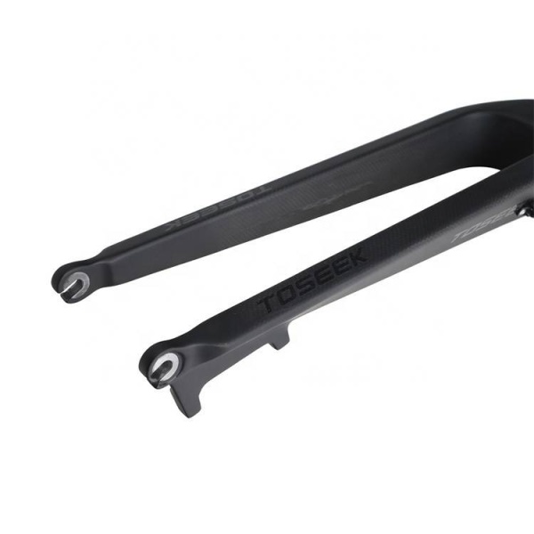 Вилка карбоновая 700С ToSeek под ДТ, конусный шток 1 1/8 - 1.5", 9*100QR