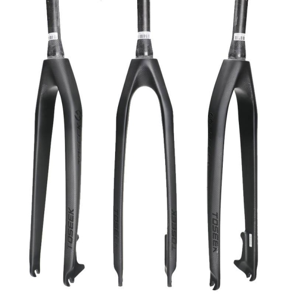 Вилка карбоновая 29" MTB жесткая, под ДТ, конусный шток 1 1/8 - 1.5", 9*100QR