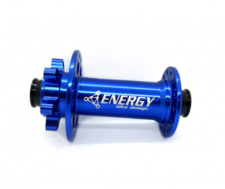 Втулка передняя Energy FH618 Boost, 28H, 110х15mm, синяя