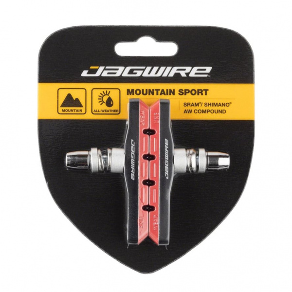 Тормозные колодки Jagwire Mountain Sport V Brake Pad Red