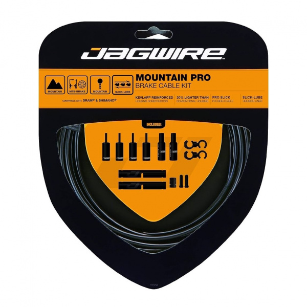 Набор рубашек и тросиков тормоза Jagwire Mountain Pro Brake Kit Black