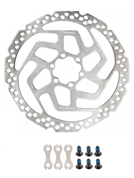 Тормозной диск Shimano RT26, 180мм, 6-болт, только для пласт колод