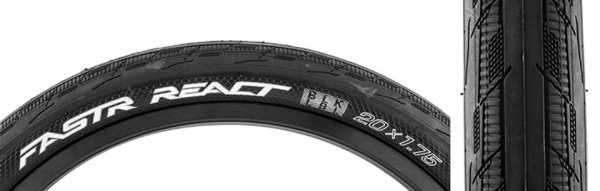 Покрышка BMX 20 x 1.75 Tioga Fastr React BLK LBL