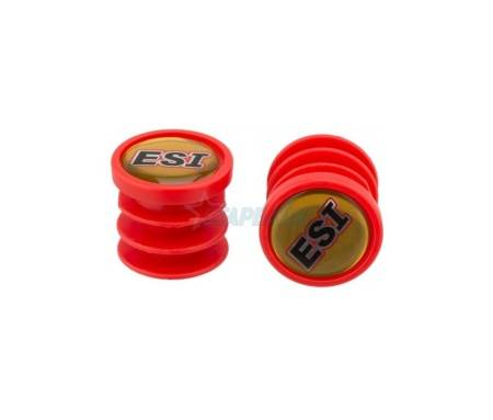 Заглушки руля ESI Logo пластик, красный