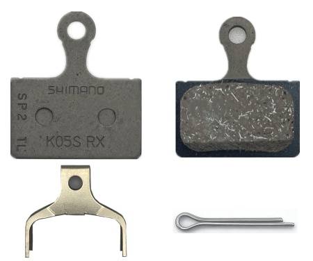 Тормозные колодки Shimano для ДТ K05S, полимер, c шплинтом, пара