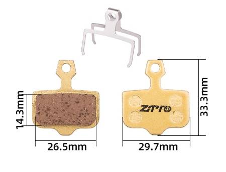 Тормозные колодки ZTTO Avid Elixir 1-9, CR/ER/XX/X0, DB1/3/5, Metallic