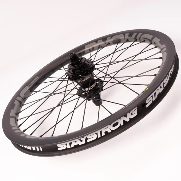 Комплект колес BMX Stay Strong Reactiv 2 20" CARBON Disc Race Wheelset Black 1.75"