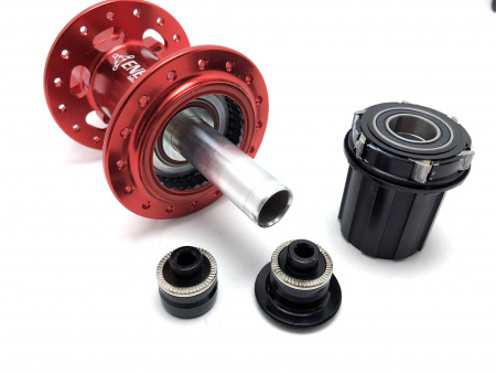 Втулка задняя Energy RH603, 32H, 135x9QR/142х12, красная