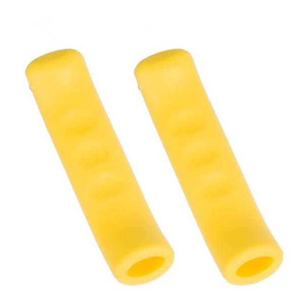Чехлы силиконовые на тормозную ручку ZTTO, пара, цвет желтый
