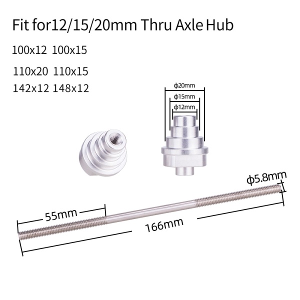 Переходник ZTTO Truing Stand Adapter для станка для сборки колёс, под оси 12/15/20мм