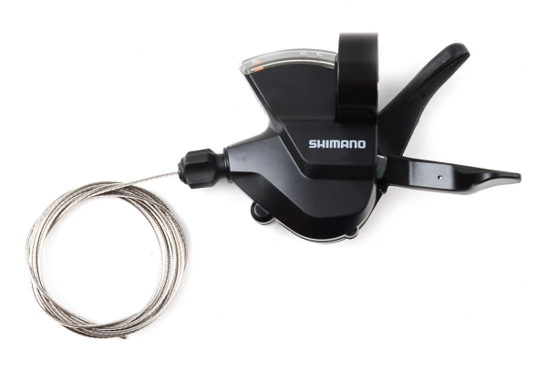 Манетка Shimano Altus, M315, левая, 3 скорости, трос 1800мм