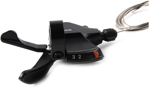 Манетка Shimano Altus, M315, левая, 3 скорости, трос 1800мм