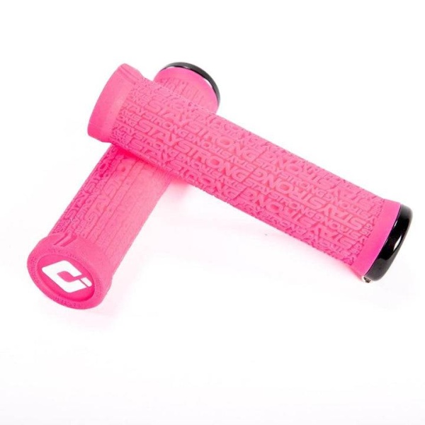 Грипсы BMX Stay Strong x ODI Reactiv Lock On Grips, Hot Pink