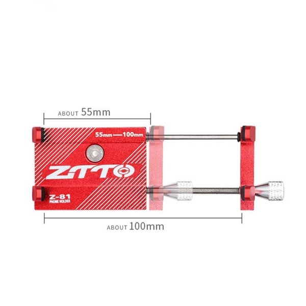 Держатель для телефона/компьютера ZTTO 55-100 мм, на руль, титан