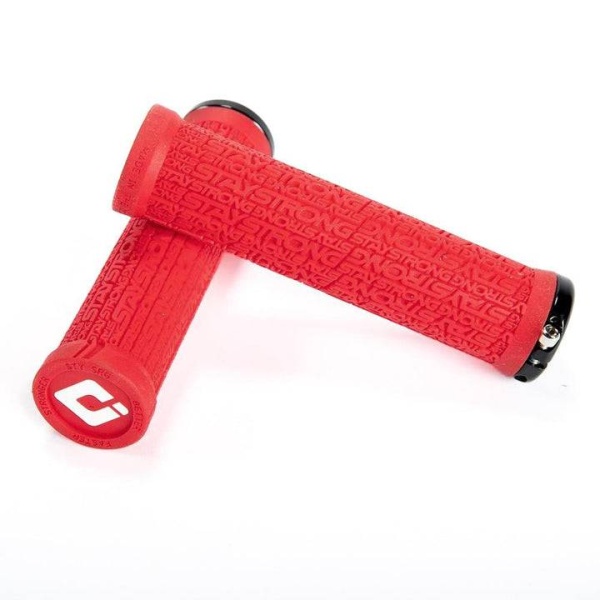 Грипсы BMX Stay Strong x ODI Reactiv Lock On Grips, RED