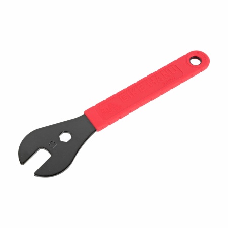 Ключ конусной Bikehand 13мм, узкий, ручка красная обрезиненная 167мм.