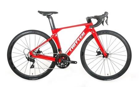 Велосипед Twitter R-10 Disc, 2x11, R7000, carbon wheel, red, 50 см