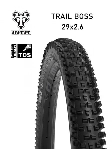 Покрышка бескамерная 29x2.6 WTB Trail Boss TCS Light/Fast Rolling TriTec SG tire
