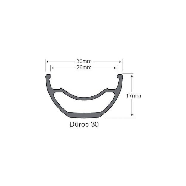 Обод 27.5" SunRingle 32h Duroc 30 Sleeved Black