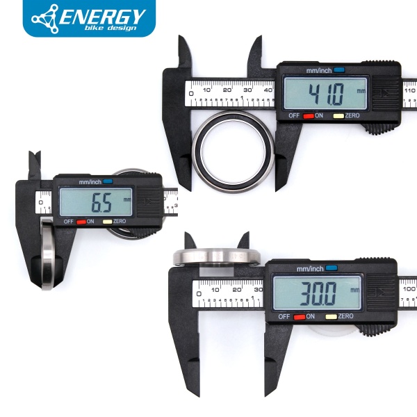 Рулевая колонка для велосипеда Energy GH503 интегрированная IS41 28,6/41/30, алюминий/сталь, черная
