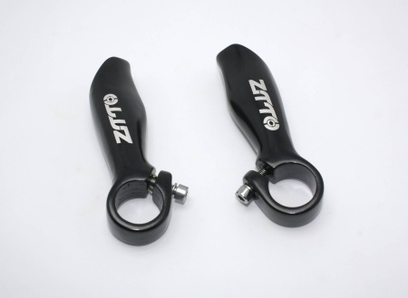 Рога на руль ZTTO Aluminum Alloy Handlebars, 100мм, черные, пара