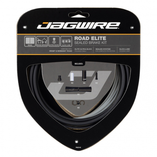 Набор рубашек и тросиков тормоза Jagwire Road Elite Sealed Brake Kit Stealth Black