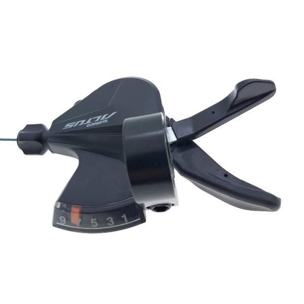 Манетка Shimano Altus, M2010, правая, 9 скоростей, трос 2050мм
