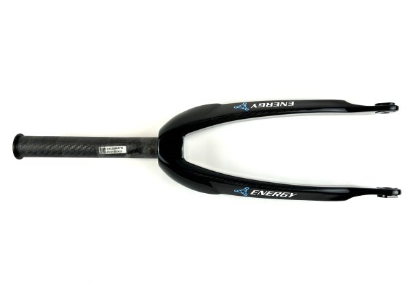 Вилка Energy BMX Race 20" 1 1/8, под 20 ось, карбон 3K Black Glossy