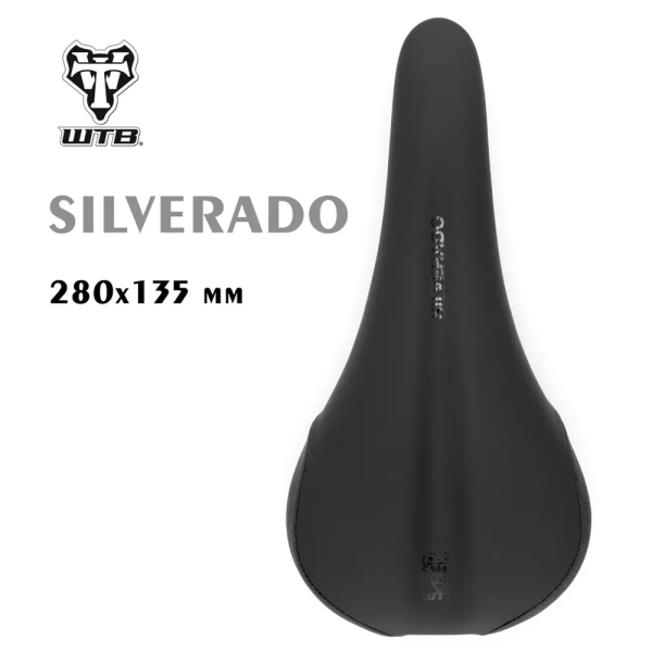 Седло велосипедное WTB Silverado 280x135 Narrow Steel Black