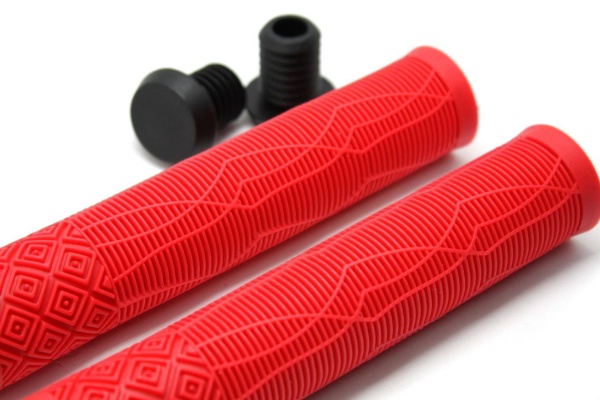 Грипсы Energy Kick 165 без колец, резиновые, red