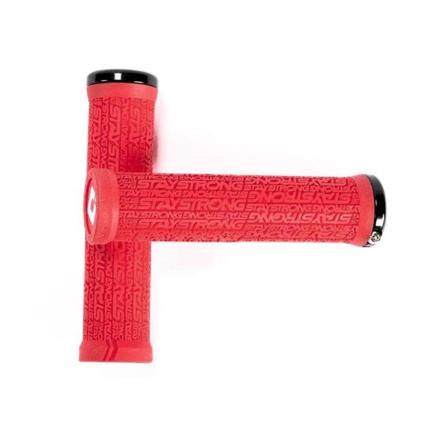 Грипсы BMX Stay Strong x ODI Reactiv Lock On Grips, RED