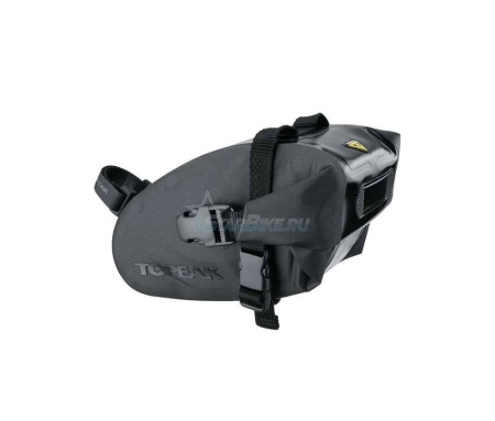 Подседельная сумка TOPEAK Wedge DryBag, с креплением на липучке, чёрная, Medium