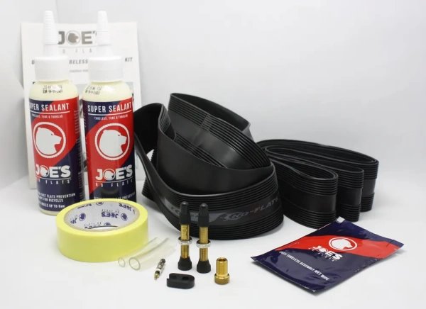 Комплект для установки бескамерной системы Joe's No-Flats Universal Tubeless Conversion kit, Super Sealant, велониппель
